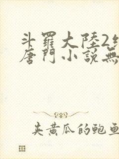斗罗大陆2绝世唐门小说无弹窗
