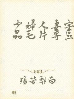 少妇人妻字幕精品毛片专区