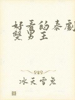 好看的泰剧推荐双男主