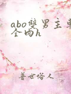abo双男主车全肉h