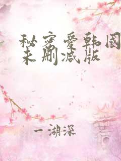 秘密爱韩国电影未删减版