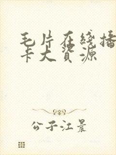 毛片在线播放不卡大资源