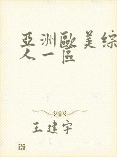 亚洲欧美综合成人一区