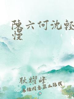 陈六何沈轻舞最慢