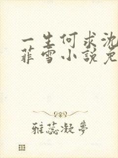 一生何求沈浩秦菲雪小说免费阅读