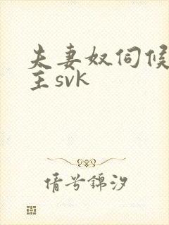 夫妻奴伺候夫妻主svk