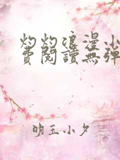 灼灼浪漫小说免费阅读无弹窗下载