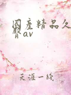 国产精品久久蜜臀av