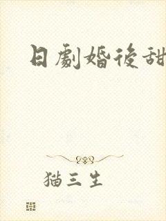 日剧婚后甜宠剧