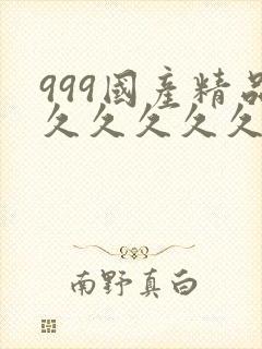 999国产精品久久久久久