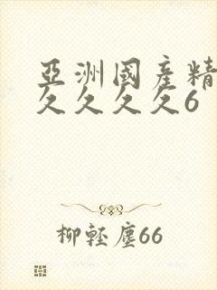 亚洲国产精品久久久久久6