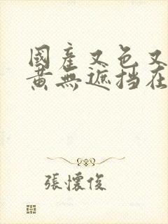 国产又色又爽又黄无遮挡在线视频