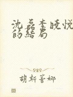 沈磊李晓悦最后的结局