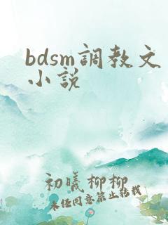 bdsm调教文小说