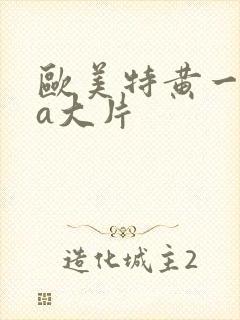 欧美特黄一级aa大片