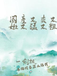 国产又爽又黄又嫩又猛又粗