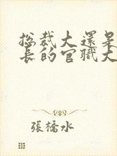 总裁大还是董事长的官职大