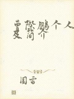 曹际鹏个人资料及简介