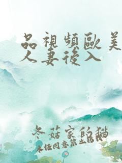 品视频欧美日韩人妻后入