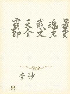 霸天武魂最新章节全文免费阅读无弹窗