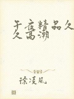 午夜精品久久久久高潮