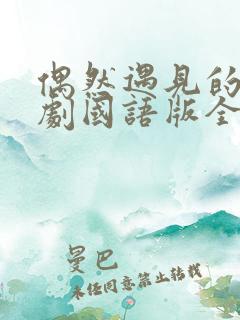 偶然遇见的你韩剧国语版全集免费