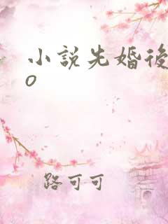 小说先婚后爱po