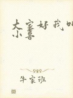 大家好 我叫林小喜