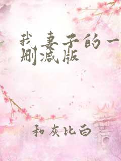 我妻子的一切未删减版