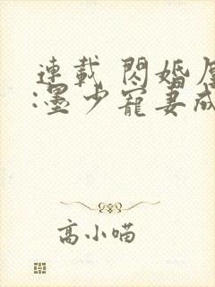 连载 闪婚厚爱:墨少宠妻成瘾