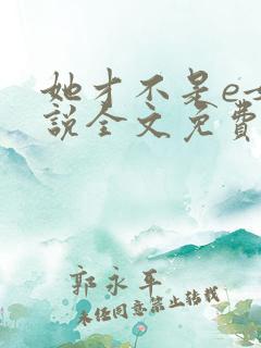 她才不是e女小说全文免费阅读