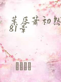 叶辰萧初然7081章