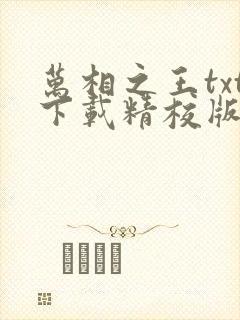 万相之王txt下载精校版