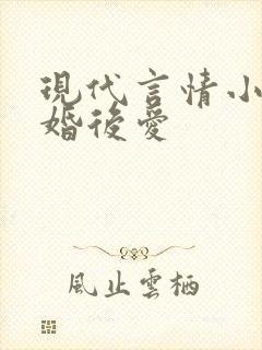 现代言情小说先婚后爱