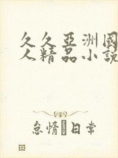 久久亚洲国产成人精品小说