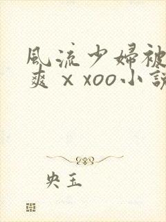 风流少妇被粗大爽ⅹxoo小说