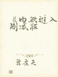 《肉欲进入》无删减版