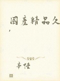 国产精品久久久,