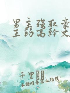 男主强取豪夺女主的高干文