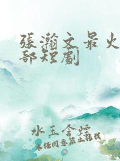 张瀚文最火的十部短剧