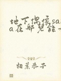 地下偶像sana在哪儿能看到