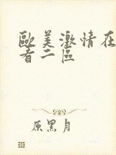 欧美激情在线观看二区
