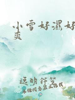 小雪好湿好紧好爽