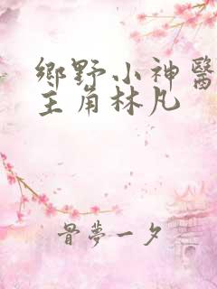 乡野小神医小说主角林凡