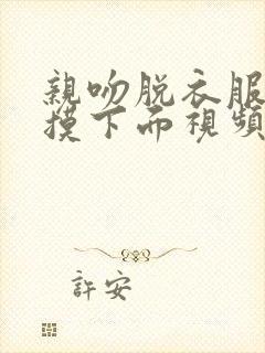 亲吻脱衣服上床摸下面视频