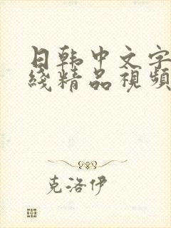 日韩中文字幕在线精品视频在线