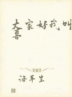 大家好我叫林小喜