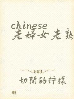 chinese老妇女老熟妇hd
