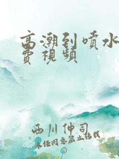 高潮到喷水的免费视频