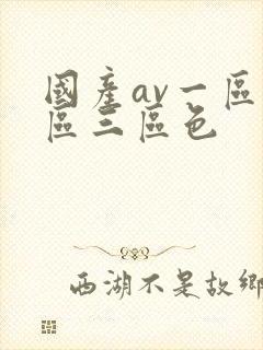 国产av一区二区三区色